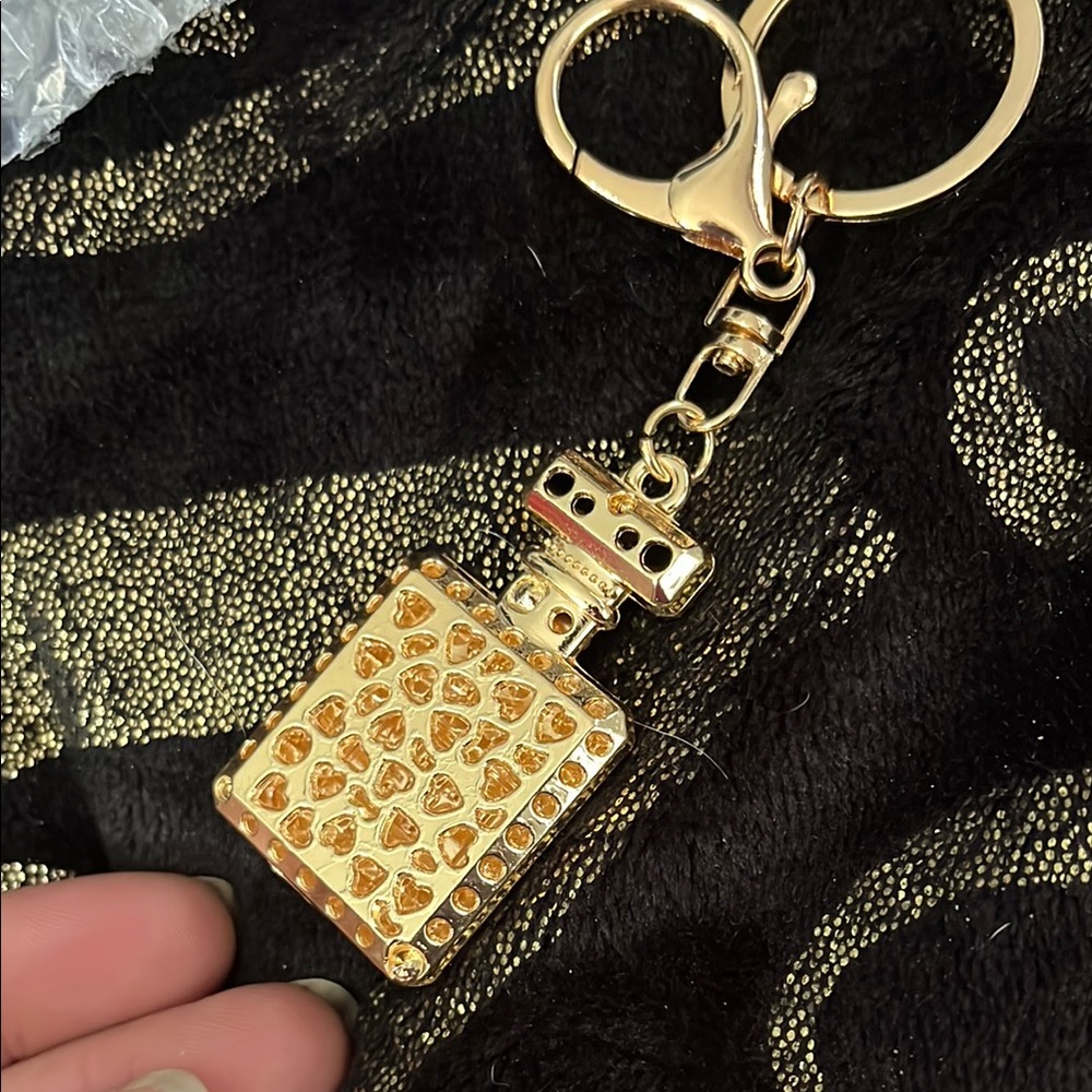Gold Rhinestone Key chain/ bag Accessory - Picture 3 of 3